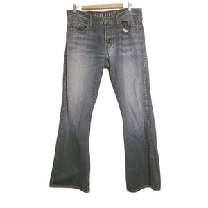 Guess Jeans | Men's Distressed Falcon Bootcut Jeans (Size 36 x 32)